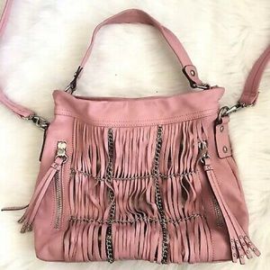Beautiful pink/salmon B. Makowsky handbag. In EUC